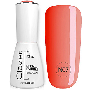 CLAVIER Luxury Nail Neon Rubber Base N07 10мл