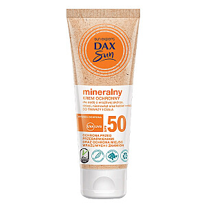 DAX Sun mineralinis apsauginis kremas veidui ir kūnui jautriai odai SPF50+ 75ml