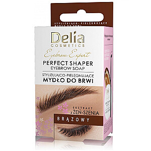 DELIA Eyebrow Expert Perfect Shaper muilas antakių formavimui ir priežiūrai Brown 10ml