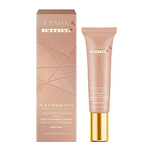 DERMIKA Imagine Platinum Skin skystųjų kristalų akių ir vokų kremas nuo raukšlių Platinum + Peptides 15ml