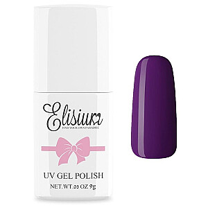 Hibridinis nagų lakas ELIZIUM UV Gel Polish 007 Deep Plum 9g