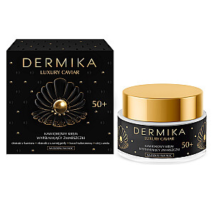 DERMIKA Luxury Caviar 50+ ikrų kremas, užpildantis raukšles dieną ir naktį 50ml