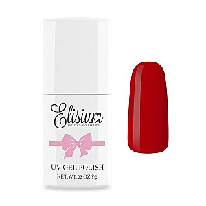 Hibridinis nagų lakas ELIZIUM UV Gel Polish 031 Hot Red 8 ml