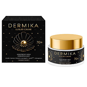 DERMIKA Luxury Caviar 70+ икорный восстанавливающий крем для дня и ночи 50мл