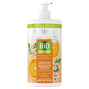 EVELINE Bio Organic stangrinamasis ir glotninamasis biobalzamas kūnui Orange 650ml