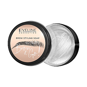 EVELINA Brow & Go! veganiškas antakių formavimo muilas, 25 g.