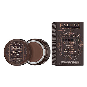 EVELINE Choco Glamour intensyviai regeneruojanti naktinė lūpų kaukė 12ml