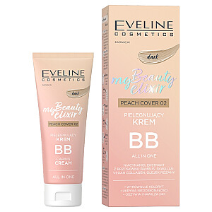 EVELINE My Beauty Elixir rūpestingas BB kremas 02 Dark Peach Cover 30ml