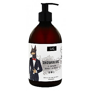 LAQ Doberman Shower Gel 8in1 dušo želė su sekso ir verslo aromatu 500ml