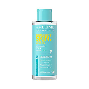 EVELINE Perfect Skin. spuogų išsiskyrimą reguliuojantis tonikas, sutraukiantis poras 150 ml