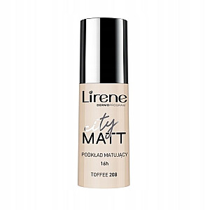 LIRENE City Matt matinis ir glotninamasis pagrindas 208 Toffee 30 ml