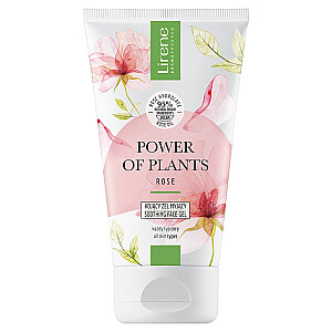 LIRENE Power of Plants raminamasis valomasis gelis rožių 150ml