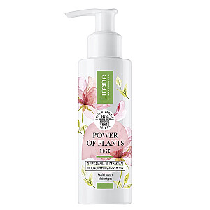 LIRENE Power of Plants aliejų putojantis makiažo valiklis Rose 145ml