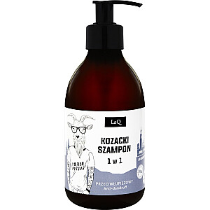 LAQ Kozacki Shampoo 1в1 Шампунь против перхоти с чайным деревом и комплексом двенадцати трав 300мл