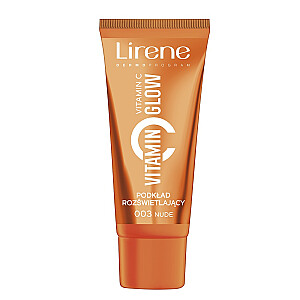 LIRENE Vitamin Glow šviesinantis veido pagrindas su vitaminu C 003 Nude 30 ml