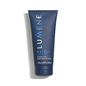 LUMENE Men Raikas Hydrating 2in1 Body & Hair Wash, увлажняющий гель для мытья тела и волос, 200 мл