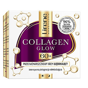 LIRENE Collagen Glow stangrinamasis kremas nuo raukšlių 60+ 50ml