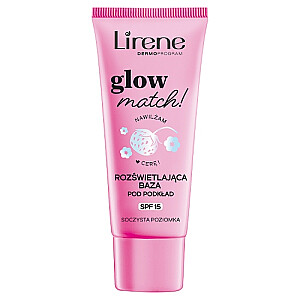 LIRENE Glow Match! šviesinantis pagrindas pagrindiniam kremui Juicy Wild Strawberry 30 ml