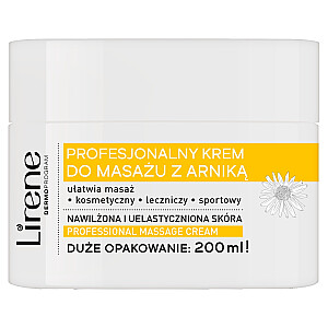 LIRENE Professional Massage Cream profesionalus masažinis kremas su arnika 200ml