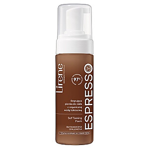 LIRENE Self Tanning Foam bronzinės kūno putos su organiniu kokosų vandeniu Espresso 150ml