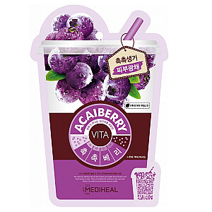 MEDIHEAL Vita Acaiberry Mask gaivinanti ir tonizuojanti kaukė su acai uogomis 20ml