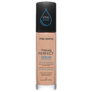 MISS SPORTY Naturally Perfect All Skin Serum Foundation podkład do twarzy 15 Cold 30ml