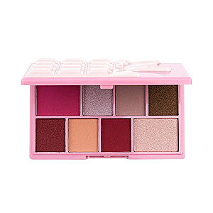 MAKEUP REVOLUTION I Heart Revolution Chocolate Mini Pallete Rose Cream mini akių šešėlių paletė 10,2 g