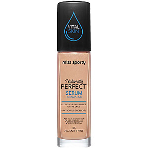 MISS SPORTY Naturally Perfect All Skin Serum Foundation podkład do twarzy 25 Warm 30ml