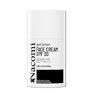 NACOMI Gentleman drėkinamasis veido kremas SPF30, išlygina odos atspalvį, 50ml