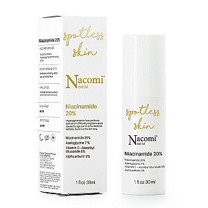 NACOMI Next Level Niacinamido 20% šviesinantis veido serumas, mažinantis spalvos pokyčius 30 ml