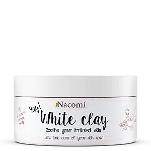 NACOMI White Clay drėkinantis ir raminantis baltas molis 50g