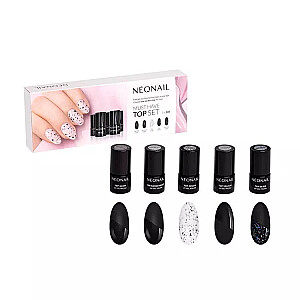 NEONAIL SET Must Have Top гибридные топы для ногтей 5х3шт.