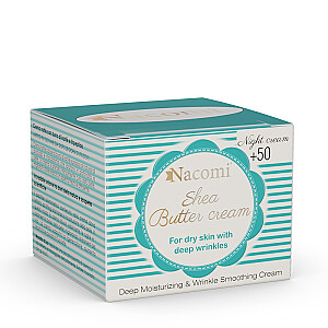 NACOMI Крем для лица Shea Butter Cream с пептидом 50+ на ночь 50мл