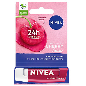 NIVEA 24H Mett-In Moisture Cherry Shine lūpų dažai 5,5 ml