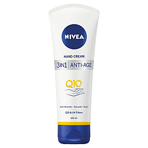 NIVEA 3in1 Anti-Age Hand Cream rankų kremas nuo raukšlių 100ml