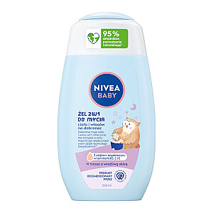 NIVEA Baby Dobranoc kūno ir plaukų plovimo gelis 2in1 200ml