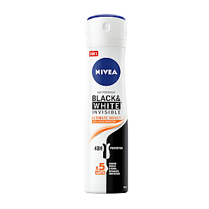 NIVEA Black & White Invisible Ultimate Impact женский спрей-антиперспирант 150 мл