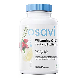 OSAVI Vital Vitamin C 1000 su rutinu ir erškėtuogėmis 120 kapsulių.