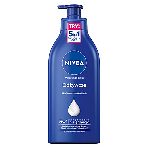 NIVEA Moisturizing Power Serum maitinamasis kūno pienelis su pompa 625ml