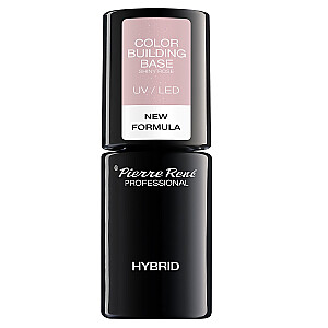 PIERRE RENE Hybrid Color Building Base UV/LED Hybrid Base 06 Shiny Rose 6 ml