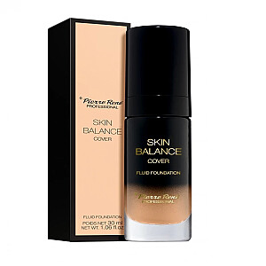 PIERRE RENE Skin Balance Cover Fluid Foundation vandeniui atsparus makiažo pagrindas 20 nude 30 ml