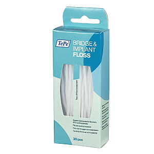 Dantų siūlas TEPE Bridge & Implant Floss 30 vnt.