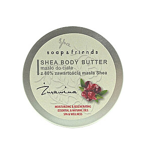 SOAP&FRIENDS Taukmedžio sviestas 80% Spanguolių kūno sviestas 50ml