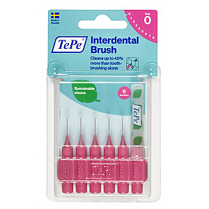 Tarpdančių šepetėlis TEPE Orinal Interdental Brush 0,4mm 6 vnt.