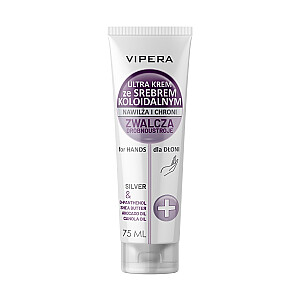 VIPERA Hand Cream With Silver drėkinamasis ir apsauginis rankų kremas 75ml