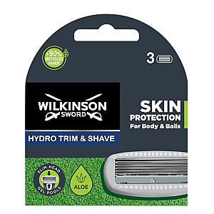 WILKINSON Hydro Trim & Shave peiliukai skustuvui ir formavimui 3 vnt.