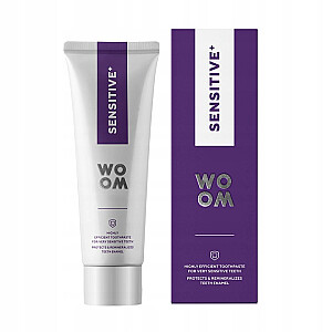 WOOM Sensitive+ dantų pasta padidėjusio jautrumo dantims 75ml