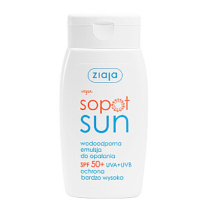 ZIAJA Sopot Sun vandeniui atspari apsaugos nuo saulės emulsija SPF50+ 125ml