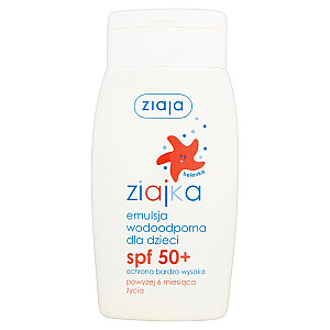 ZIAJA Ziajka saulės vandeniui atspari emulsija vaikams SPF50+ 125ml