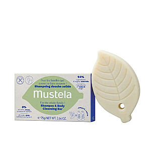 MUSTELA Shampoo & Body Cleansing Bar šampūnas plaukams ir kūnui plauti 75g